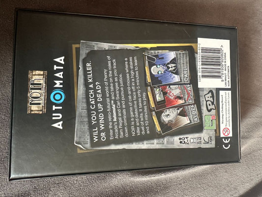 Automata Noir Deductive Mystery Card Board Game - USED