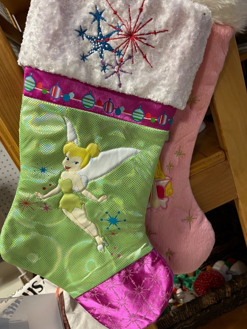 green Disney Tinkerbell stocking