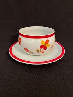 Vtg Gravy Boat/Underplate