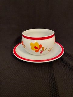 Vtg Gravy Boat/Underplate
