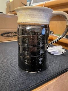 Tall Pottery Mug