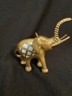 Vtg Brass Elephant