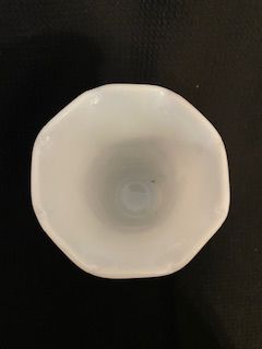 Milk Glass Starburst Vase