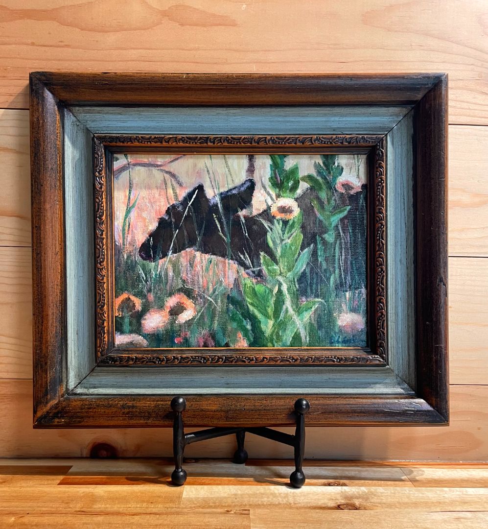 Deer & Wildflowers, 14" (w) x 12" (h)