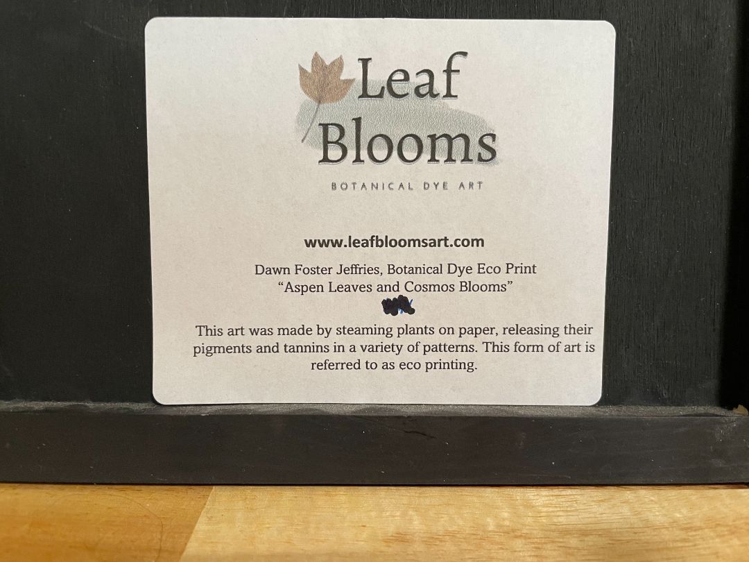 "Eco Print" by LeafBlooms Art, 8" (w) x 12" (h)