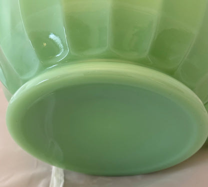 Jadite / Green Mosser Glass Jadite Cake Stand, 6" x 11"