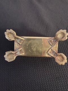 Vtg Brass Letter Holder