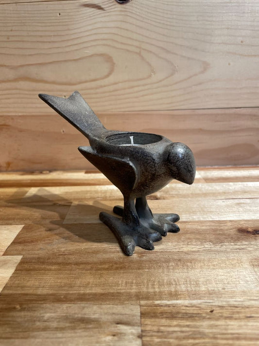 Metal Bird Tea Candle