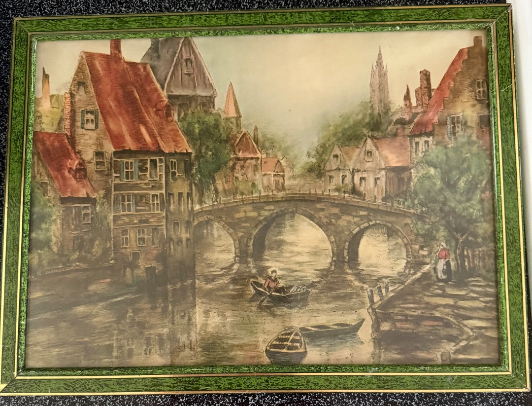 Antique picture European Antique picture, 9 1/4 x 12