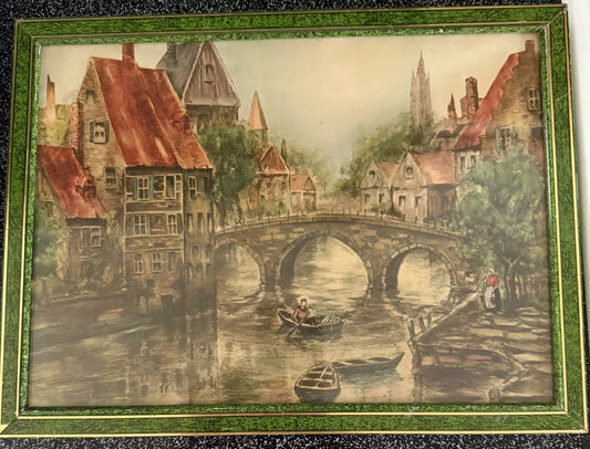 Antique picture European Antique picture, 9 1/4 x 12