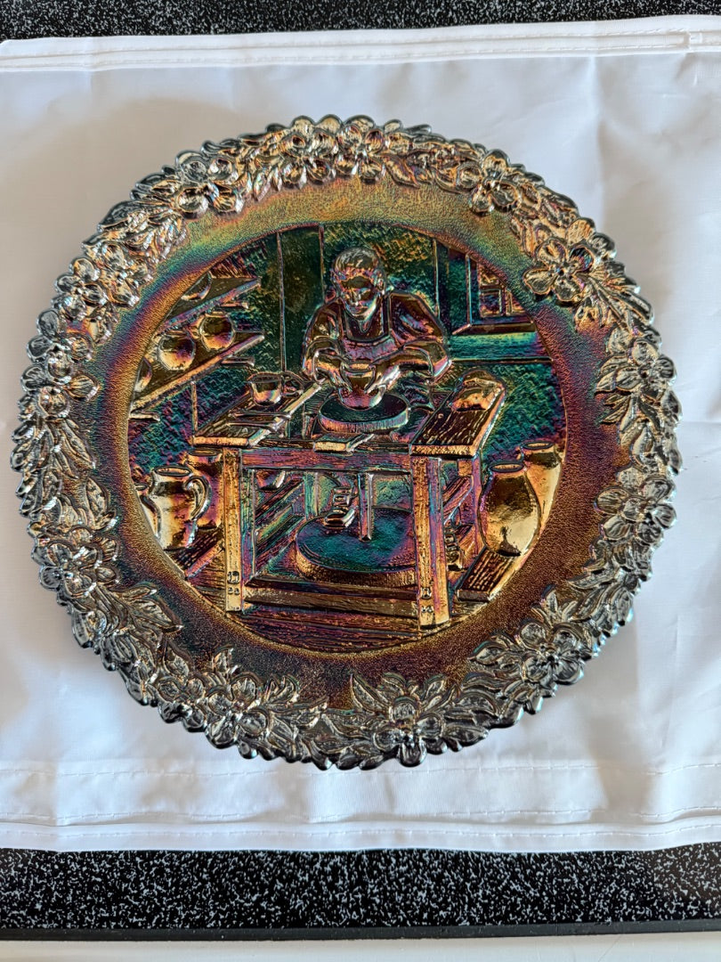 Amethyst Carnival Fenton Fenton American Ceaftsman Series Plate