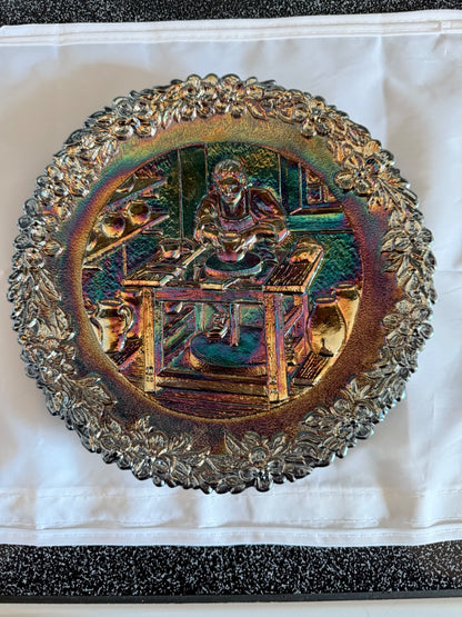 Amethyst Carnival Fenton Fenton American Ceaftsman Series Plate