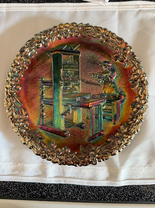 Amethyst Carnival Fenton Fenton American Ceaftsman Series Plate