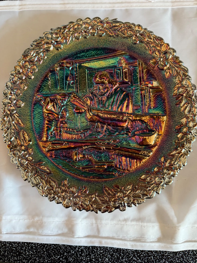 Amethyst Carnival Fenton Fenton American Ceaftsman Series Plate