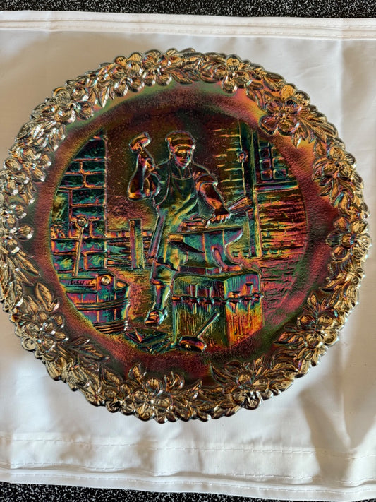 Amethyst Carnival Fenton Fenton American Ceaftsman Series Plate