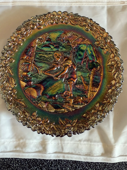 Amethyst Carnival Fenton Fenton American Ceaftsman Series Plate