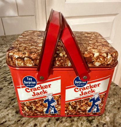 Red & brown Toy surprise Cracker Jack 1970’s