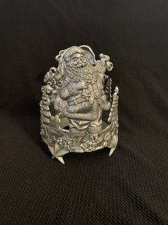 Santa Candle Holder
