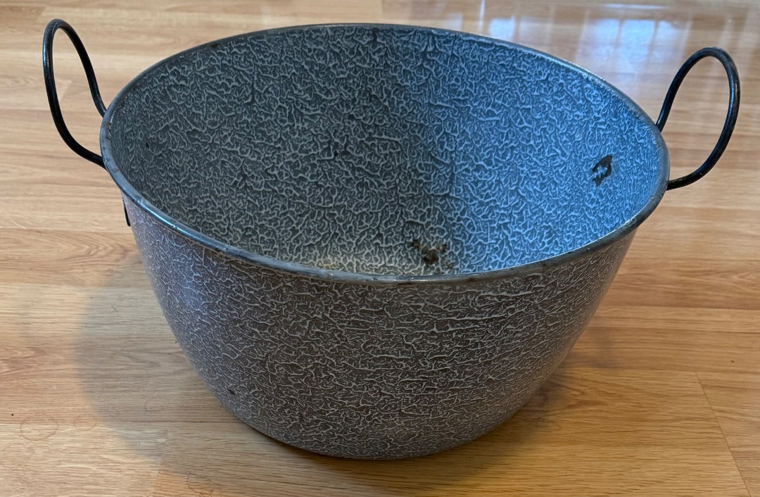 Gray Enamelware Gray Graniteware kettle