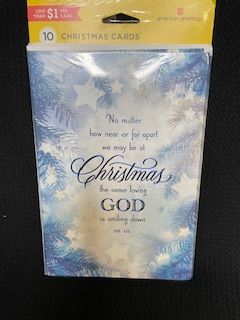 10 Xmas Cards/Env