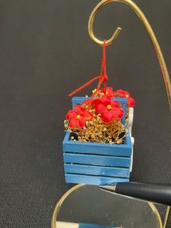 Cat/Flowers Ornament