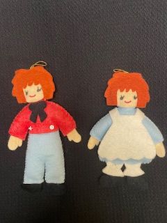 Vtg Raggedy Ann/Andy (2 pcs)