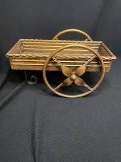 Vtg Wagon Planter/Stand