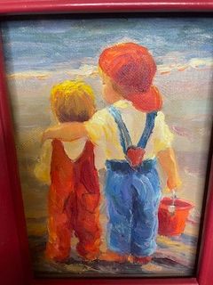 Framed Painting - Kids/Beach