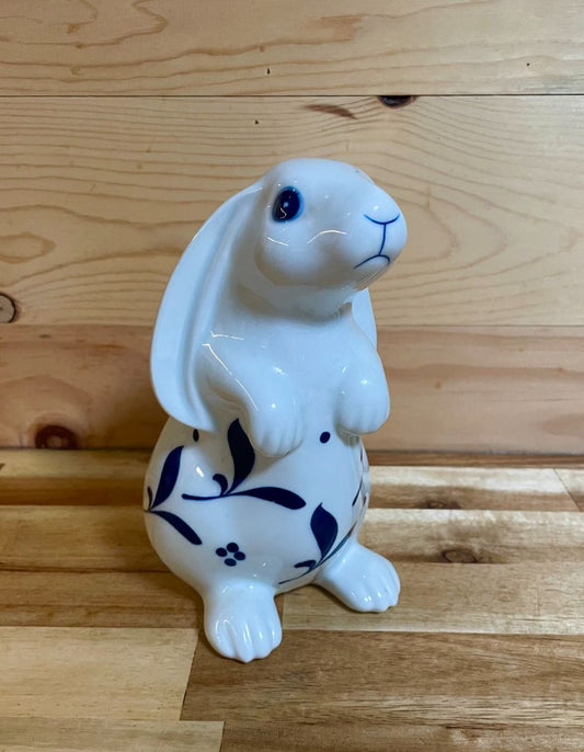 White Ceramic Bunny Figurine