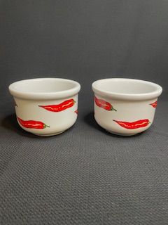 Pair (2 pcs) Chili Bowls