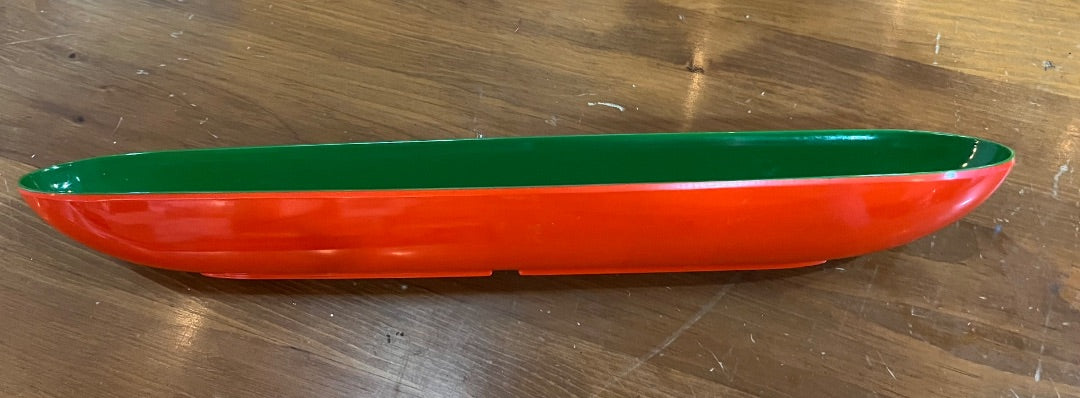 Apple green and red  table decor, 18"