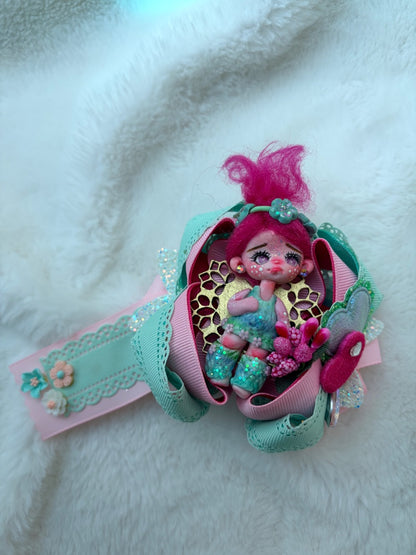 Deluxe Ooak clay doll bow