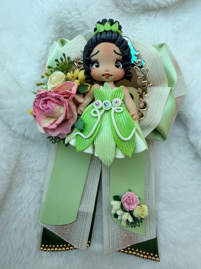 Deluxe Ooak clay doll bow