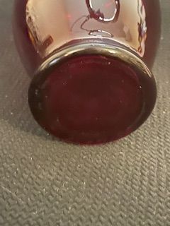 Vtg Ruby Red Vase
