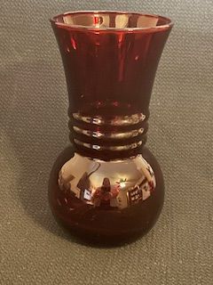 Ruby Red Vase