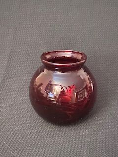 Red Ball Vase