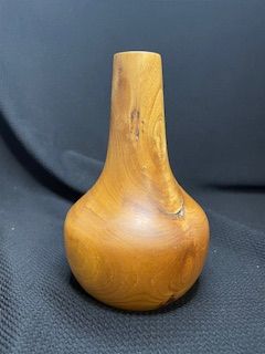 Vtg Wood Vase