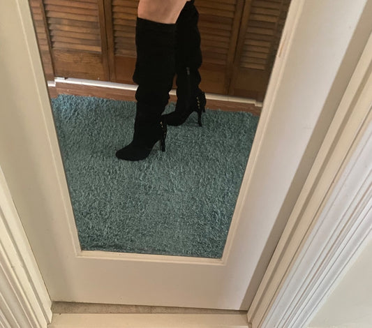 Black Colin Stuart OTK Suede boots, 7