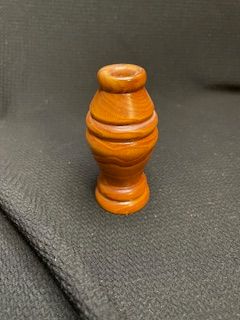 Vtg Wood Vase