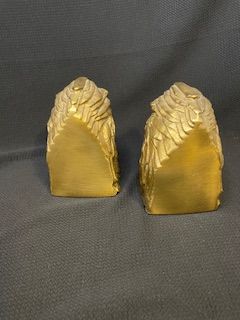 Vtg 2pc Brass Eagle