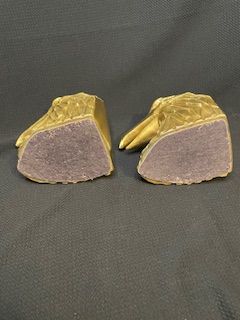 Vtg 2pc Brass Eagle