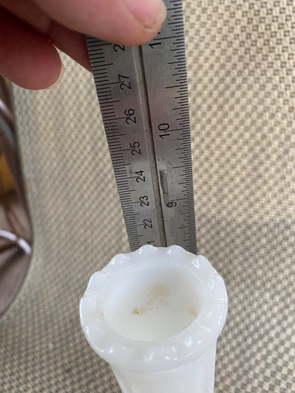 white Carr Lowry Carr-Lowry Ribbed Vase, 8.5