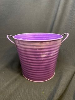 Purple Metal Planter