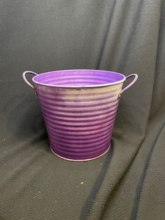 Purple Metal Planter