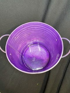 Purple Metal Planter