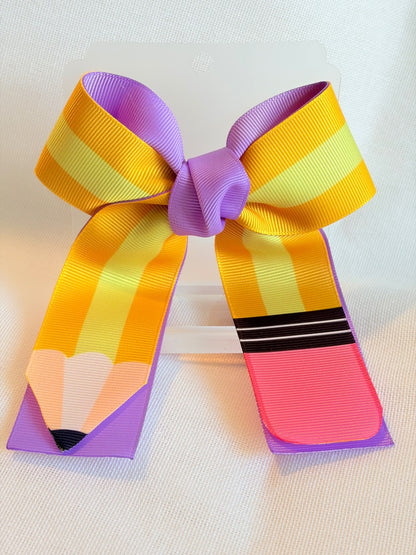 Back to school pencil / coleterito bow