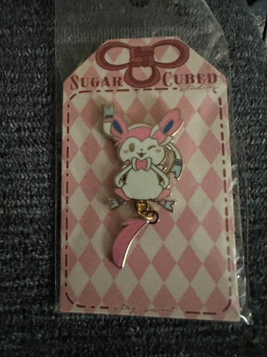Sylveon Hanging Pin by Sugar Cubed, 1 x 2 x 3