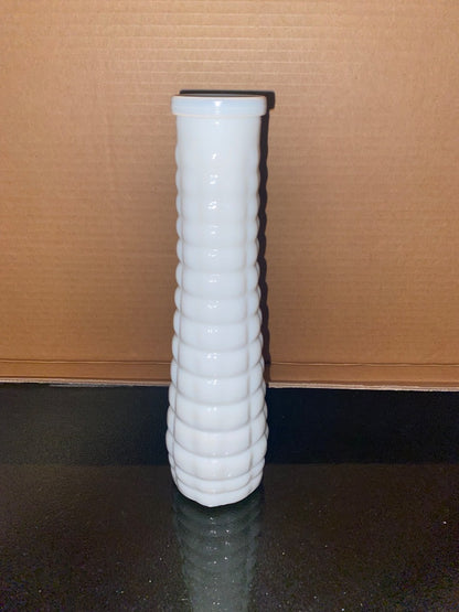white EO Brody EO Brody Waffle Bud Vase, 8.5”