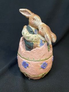 Vtg Plaster Egg