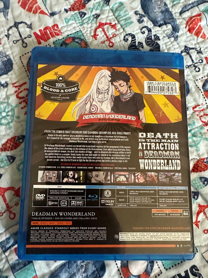 Deadman Wonderland Complete Set Bluray - USED, 8 x 6 x 1